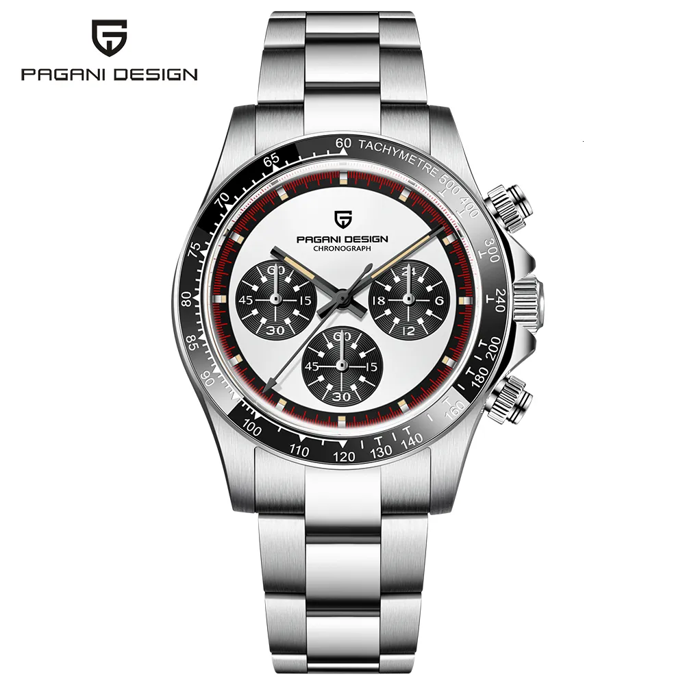 Другие часы 2023 Pagani Design 40 -миллиметровый мужской спортивный кварцевый сапфир из нержавеющей стали 100 м Весный роскошный хронограф Reloj Hombre 230804
