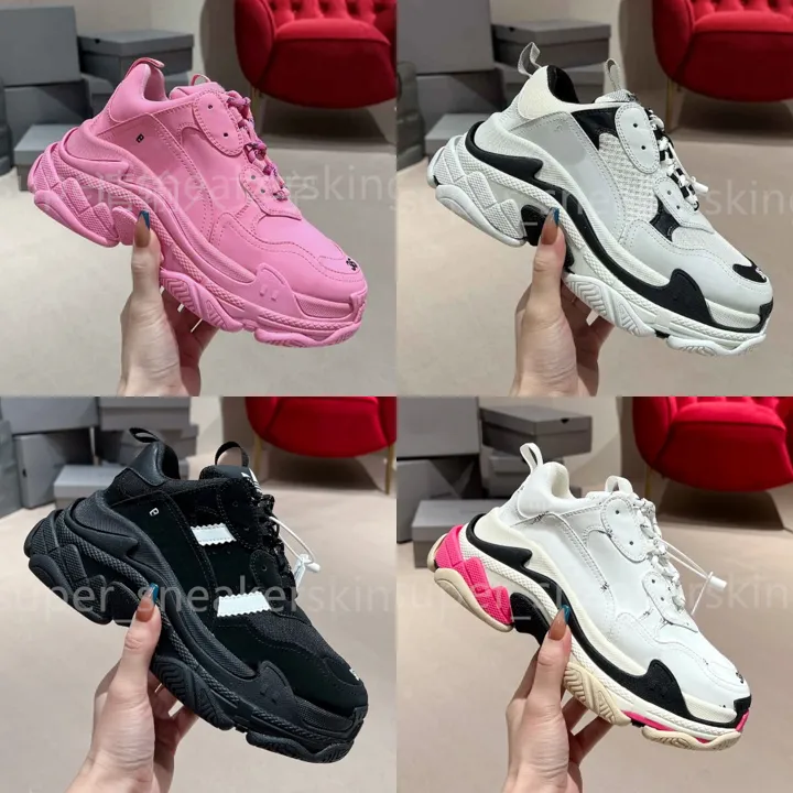 Designerskie buty Casual Triple Seakers Kobiety mężczyźni Rhyton Sneaker Platforma Platforma Trenerzy Platforma wielokolorowa But Old Dad But z pudełkiem