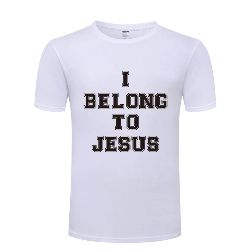 J'appartiens à Jésus fidèle dieu croyant conception unique coton t-shirts pour église hommes femmes unisexe hauts tee manches courtes