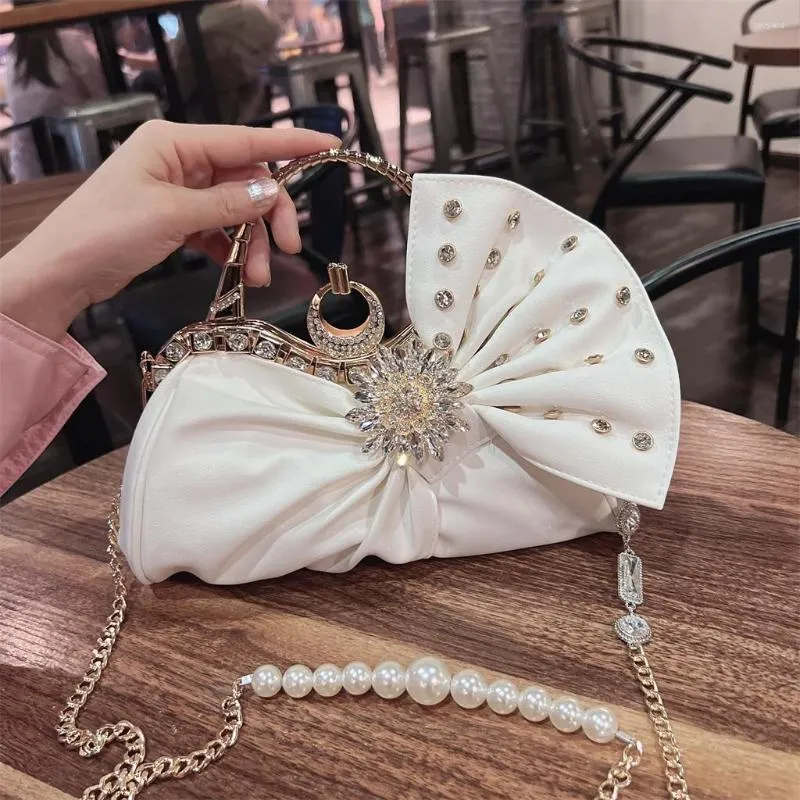 Evening Bags Arrival Purses And Handbags Fancy Diamond Ita Bag Party For Women Top Handle Hand Chain Shoulder Bolsas