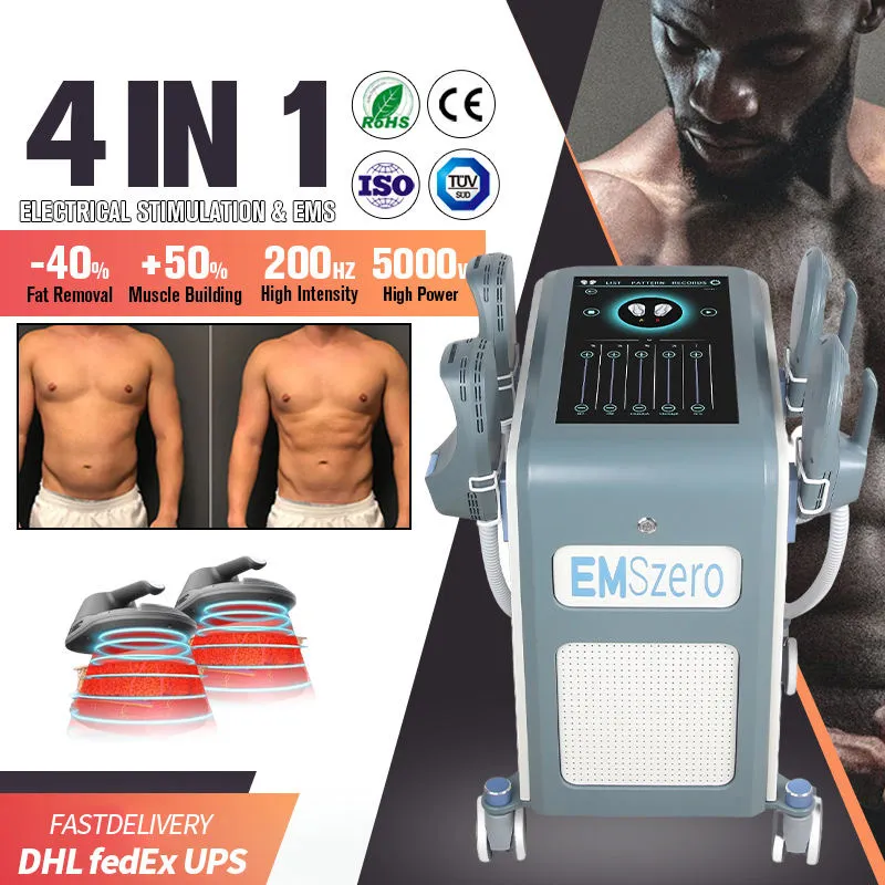 EMS Machine Body Slimming Emslim Neo RF Muscle Building Burn Fat Equipment Butt Lifting 4 Handtag Muskelbyggnad Hi-EMT