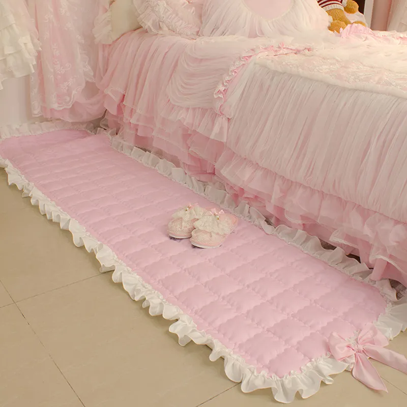 Alfombras Super Sweet alfombra romántica alfombras para sala de estar bowknot sala de estar alfombra dormitorio alfombras volante alfombra para dormitorio sofá mat 230803