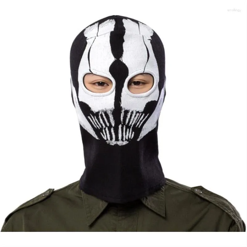 Berets Halloween Costume Black Classic Music Festival Performance Riding Windproof Mask