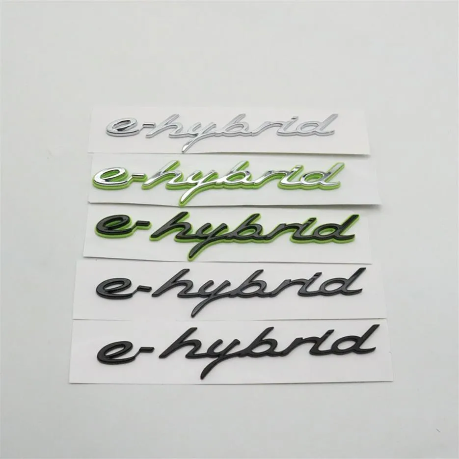 Para E-hybrid emblema, logotipo de carro lateral lateral letra de letra Decalque Decal