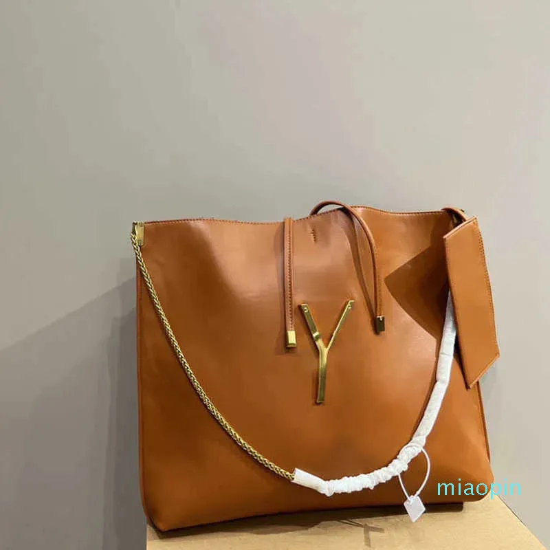 Bolsa Bolsas de compras Bolsa de grife Bolsa feminina preta LuxurLeather Bolsa grande corrente Moda Bolsa de ombro feminina com ombro