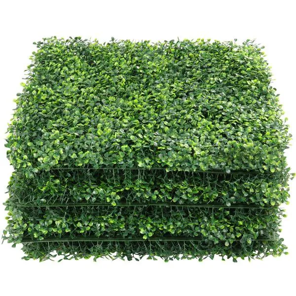 20 x 20 Artificial Boxwood Hedge Panel Garden Home Decorations Green