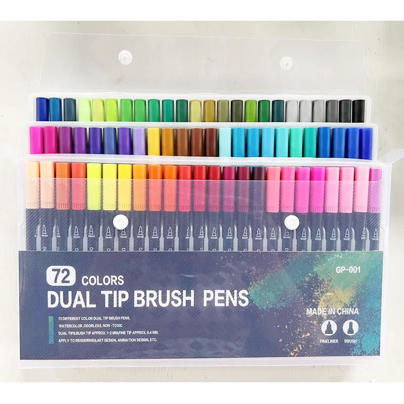 Dual Brush Fine Point And Tip Art Markers 24/36/Ideal For Kids And Adults  Coloring Books, Journals, Planners, Note Taking, And Colored Kits 230803  From Cong05, $22.05