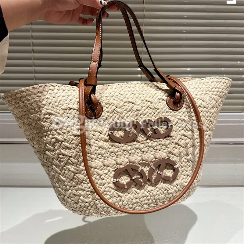 Designer Bag For Women Luxury Tote Crossbody Handbags Straw Braided Basket Bags Shoulder Purses Luxury Handbag Canvas Zipper Wallet Cute Crossbody Bags Totes