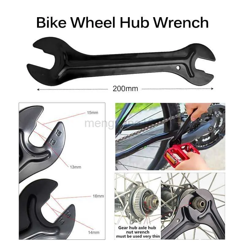 Wrench size best sale for bike wheel