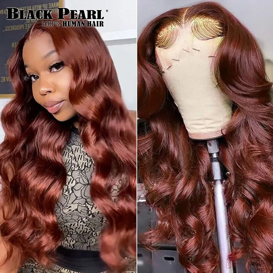 Lace Wigs 13x5 Chocolate Brown HD Transparent Front Human Hair Body Wave Wig Glueless Colored 230803