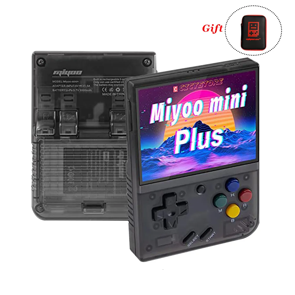 Przenośni gracze gier Miyoo Mini Plus Retro Handheld Console 3 5 -calowe IPS HD Screen Linux System Classic Miyoo V3 230804