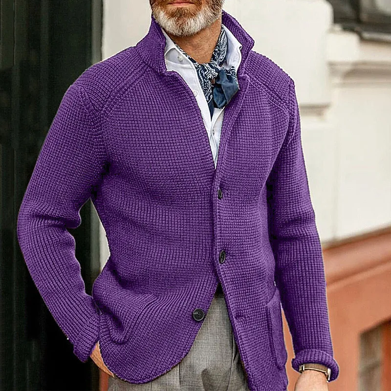 Sueter Para Hombre De Moda Con Cuello Alto Suéteres De Vestir Abrigo De  Invierno