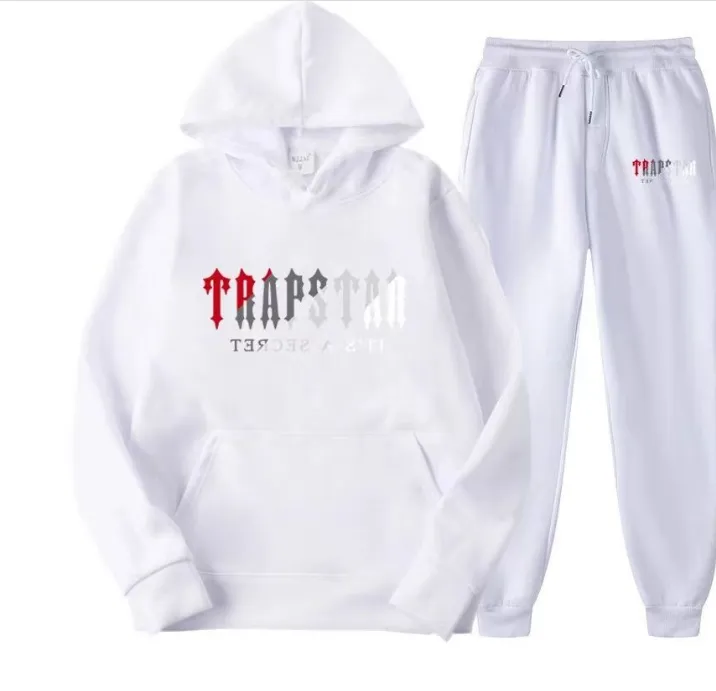 2023 Tracksuit Masculino Nake Trapstar Track Suits Hoodie Europa American Basquete Futebol Duas Peças com Mulheres Manga Longa Jaqueta com Capuz TRAPSTARf Primavera M-3XL 444