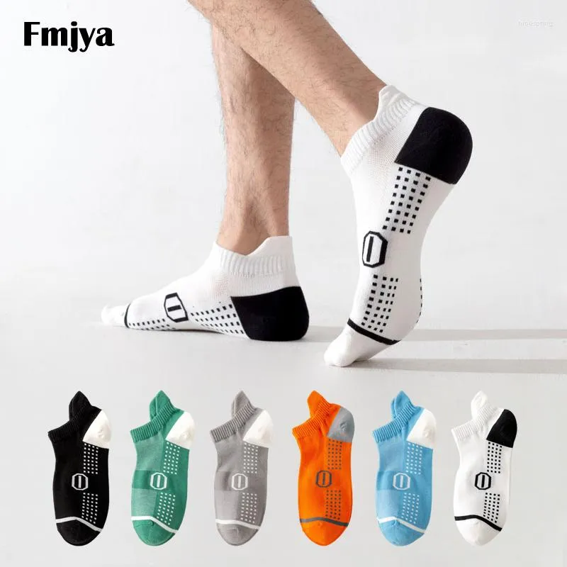 Sports Socks 5 Pairs Summer Cotton Short Men Mesh Breathable Street Style Teenagers Younger Athletic Low Cut Boat Sokken