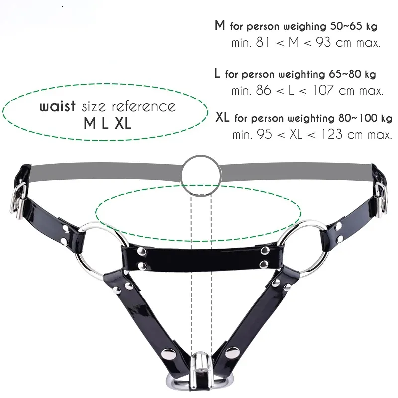 Chastity Devices Upgraded Adjustable Wear PU Belt Chastity Lock Device Accessories Cage Bondage Sexy Toys For_voghion.com