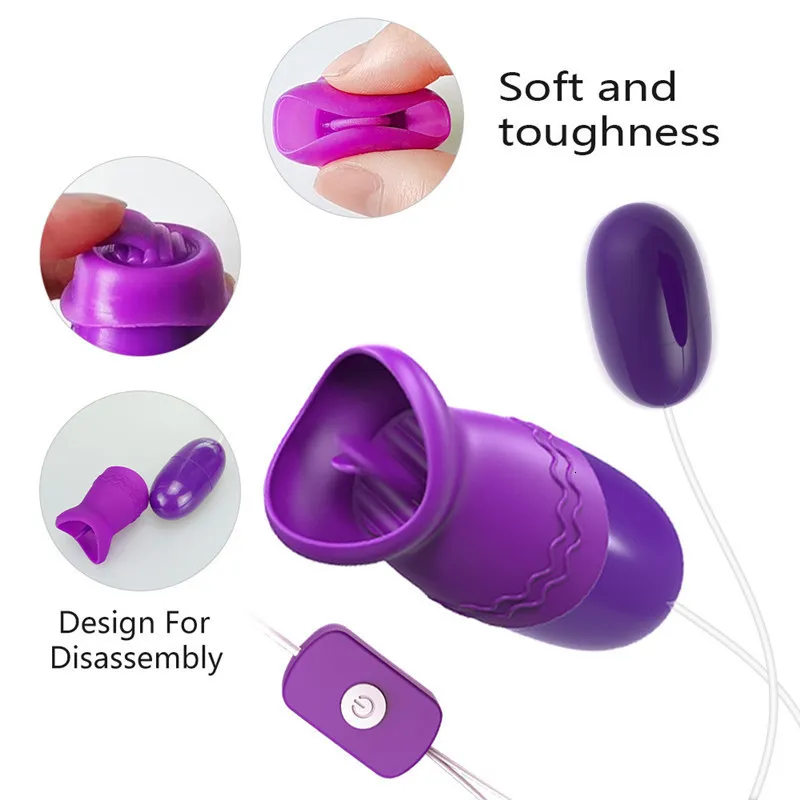 Adult Toys Tongue Oral Licking Jumping Egg Vibrator... From Zhengrui08,  $9.77