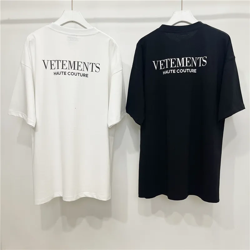 Mens T-shirts Good Quality Haute Couture Vetements Fashion t Shirt Men 1 White Women Vintage T-shirt Oversize Tee Vtm Short Sleeve 230803