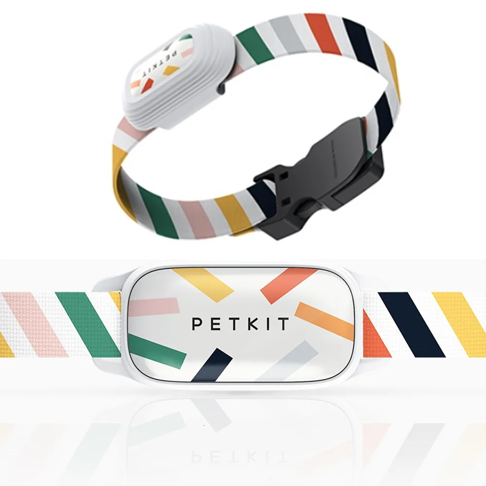 その他の犬用品Petkit Smart Pet GPSトラッカーカラー猫の睡眠スポーツアクティビティ検出襟230803用の調整可能なBluetoothコントロール