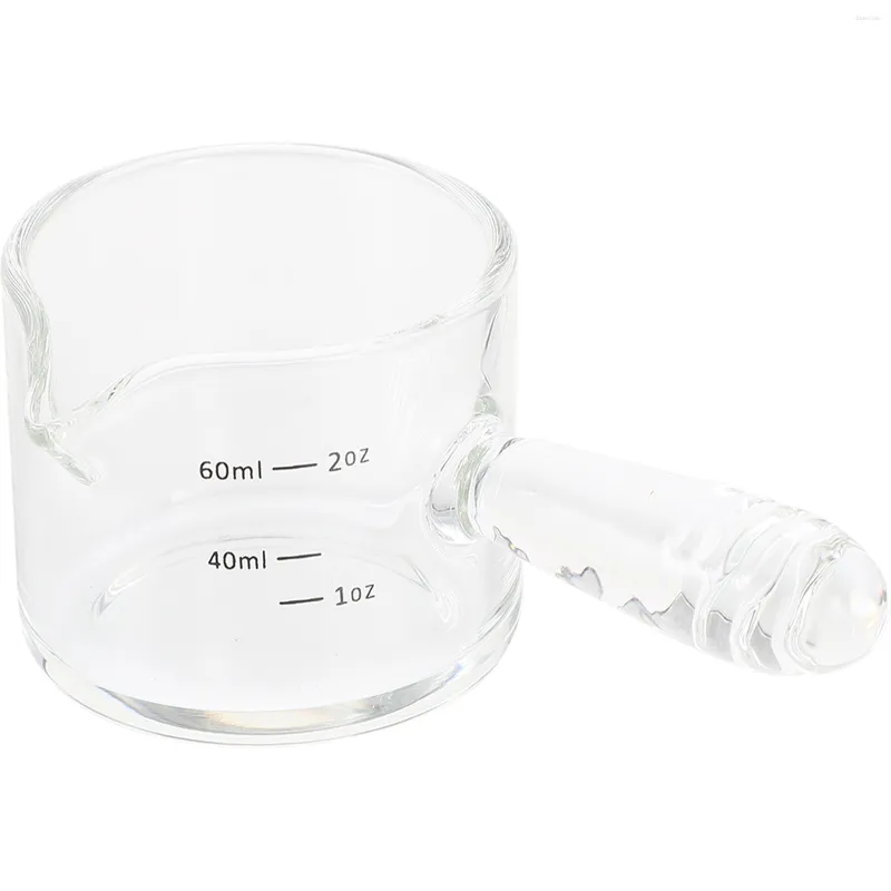 食器セットエスプレッソカップガラスクリーマーピッチャースケールデザインコーヒー透明なミルク測定ホーム