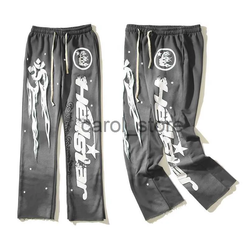 Men's Pants Gray Hellstar Sweatpant Flared Pants Men