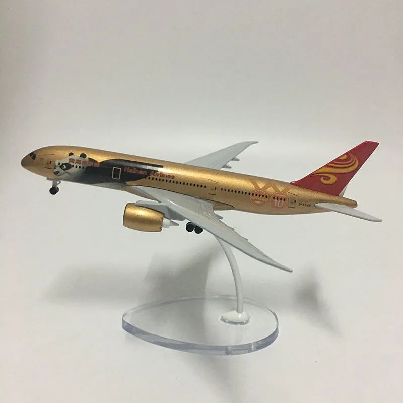 Modèle d'avion JASON TUTU Modèle d'avion 16cm Chine Hainan Airlines Boeing B787 Modèle d'avion Modèle d'avion 1 400 Avions en métal moulé sous pression jouet 230803