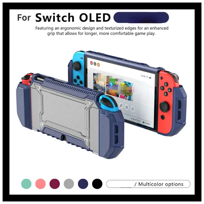 Protective Case For Nintendo Switch OLED Models With 2 Game Card Slots High-quality PC Materials Protective Case