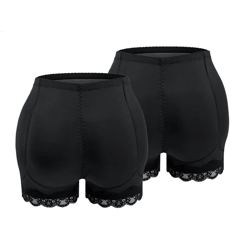 Butt Lifter Pants Women Fake Buttocks Plump Hips Large Size Body Shaping  Panties Lace Fake Ass With Pad Boxer Shapewear Shorts