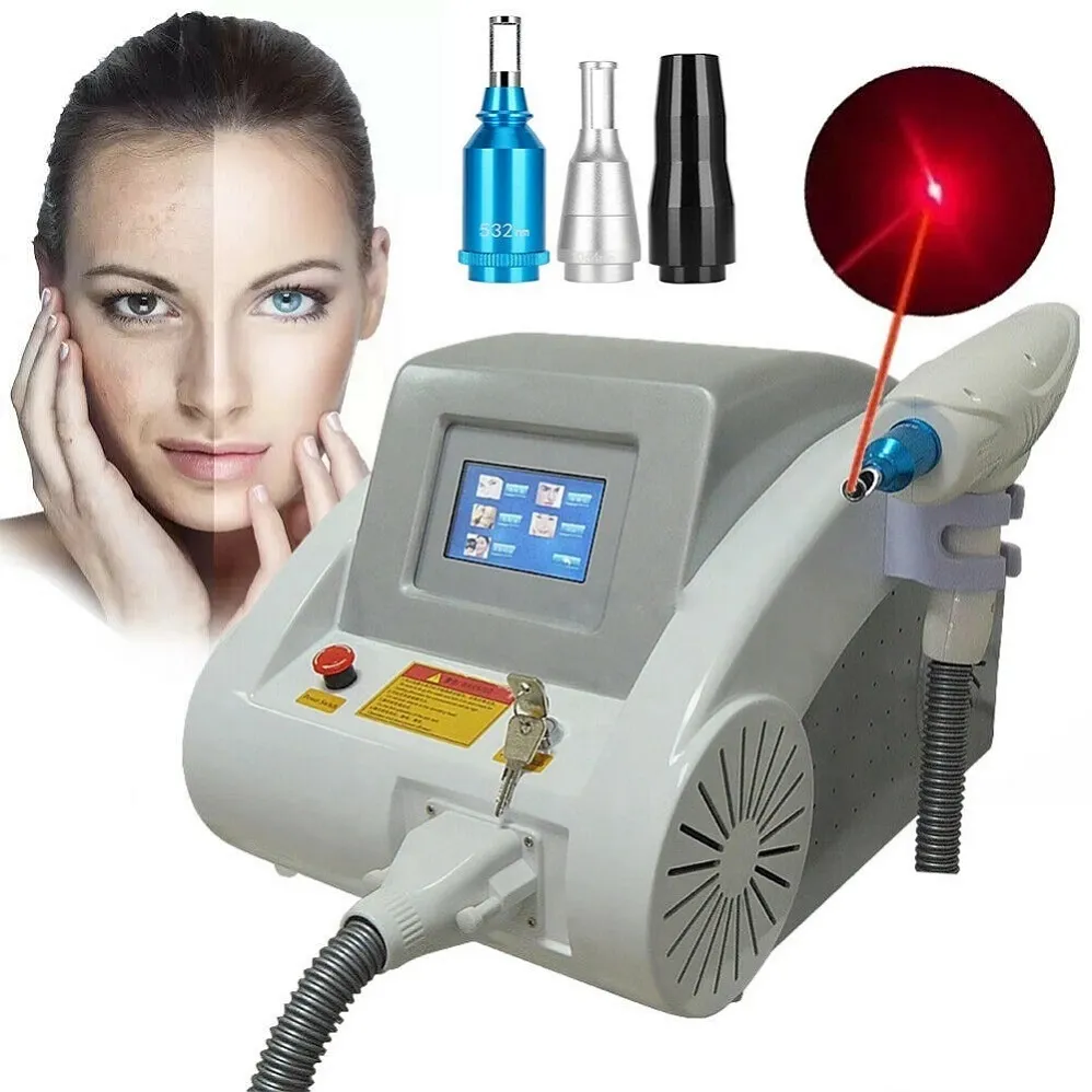 1064nm 532nm 1320nm Q Switch Nd Yag Laser Schönheit Maschine für Sommersprossen Pigment Spot Tattoo Entfernung Carbon Peeling Haut verjüngung Akne Narbe