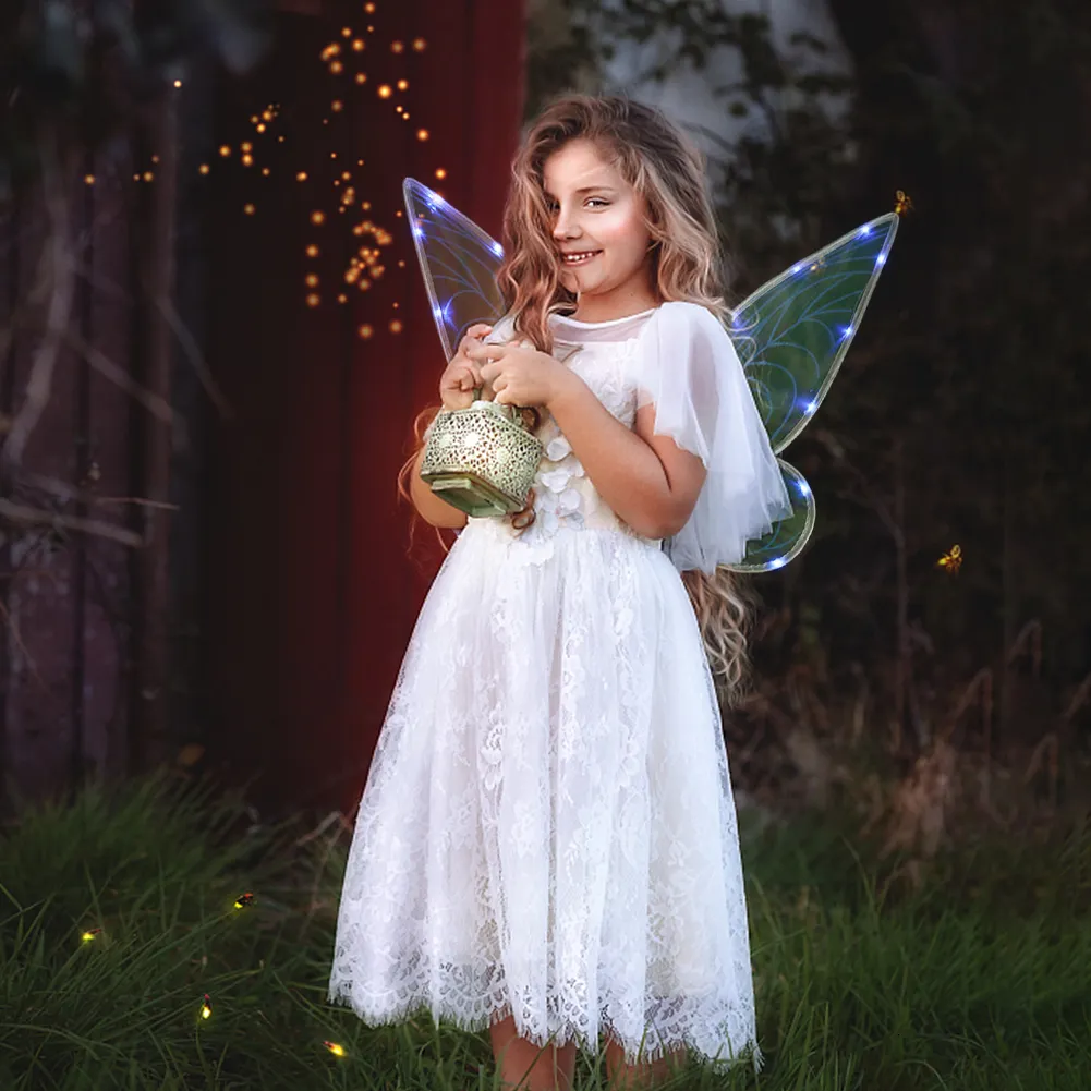 green emerald velvet dress White Fairy Tutu Wing Wand Headband Dress Up Set  The Fairy Shop