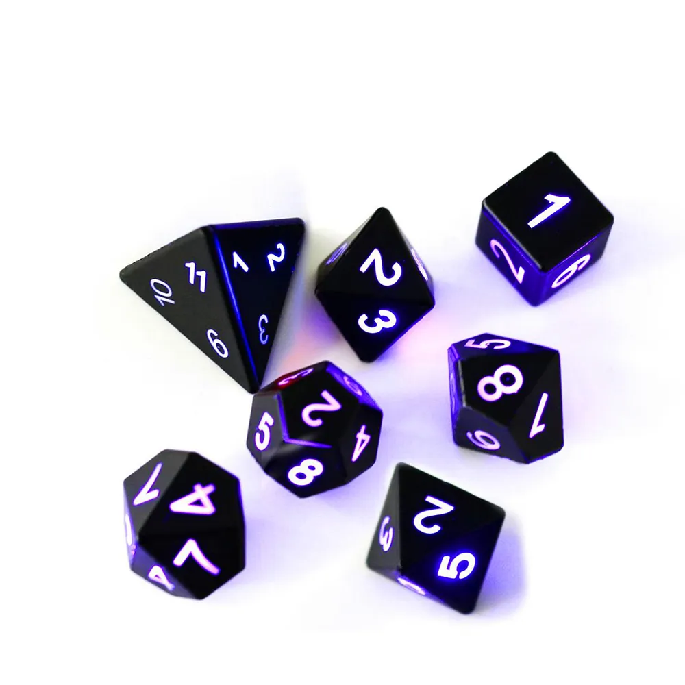 10 X 7 Polyhedral Dice Set (70 Pieces) For Dungeons And Dragons DND RPG MTG Table Games D4 D6 D8 D10 D% D12 D20 With 10 Pack Black Bags, 10 Colors