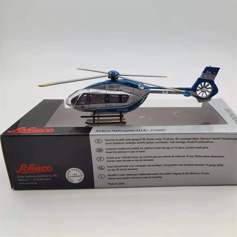 Avion Modle Diecast Metal Avion Jouet 1 87 Avion Polizei Hélicoptère Modèle Jouet H145 Avion Avion Garçons Adultes Enfants Jouets Cadeau 230803