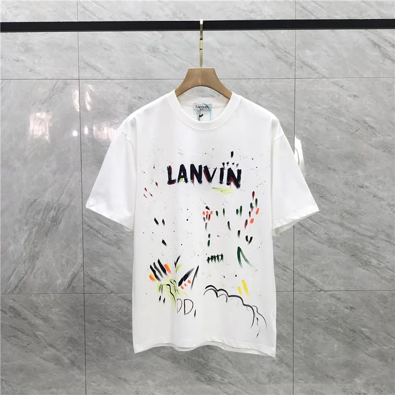 Designer-T-Shirt Brustbriefdruck Kurzarm High Street Loose Oversize Casual T-Shirt Baumwolloberteile für Männer und Frauen T-Shirt