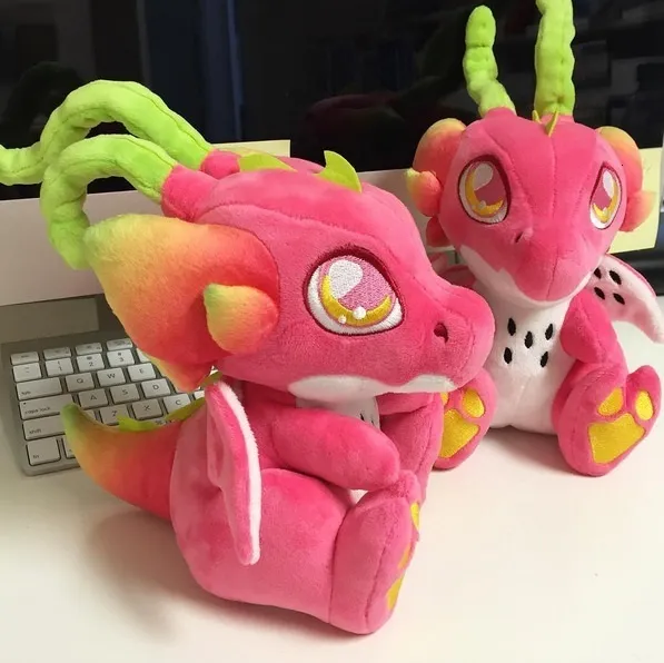 Plyschdockor 25 cm söt drakefruit draken plysch leksaker fyllda pitaya leksaker drake djurdockor kawaii plushies gåva till barn flickor födelsedag 230803