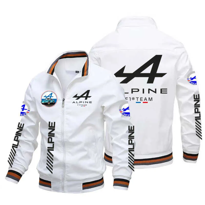 アルパインF1チームジャケット：メンズジッパーカーディガンパーカー