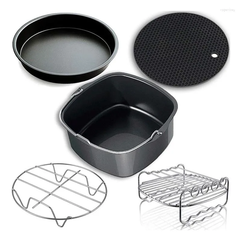 Air Fryer Accessories And Fit For All 3.7QT-5.3QT-5.8QT Set Of 5-7 Inch