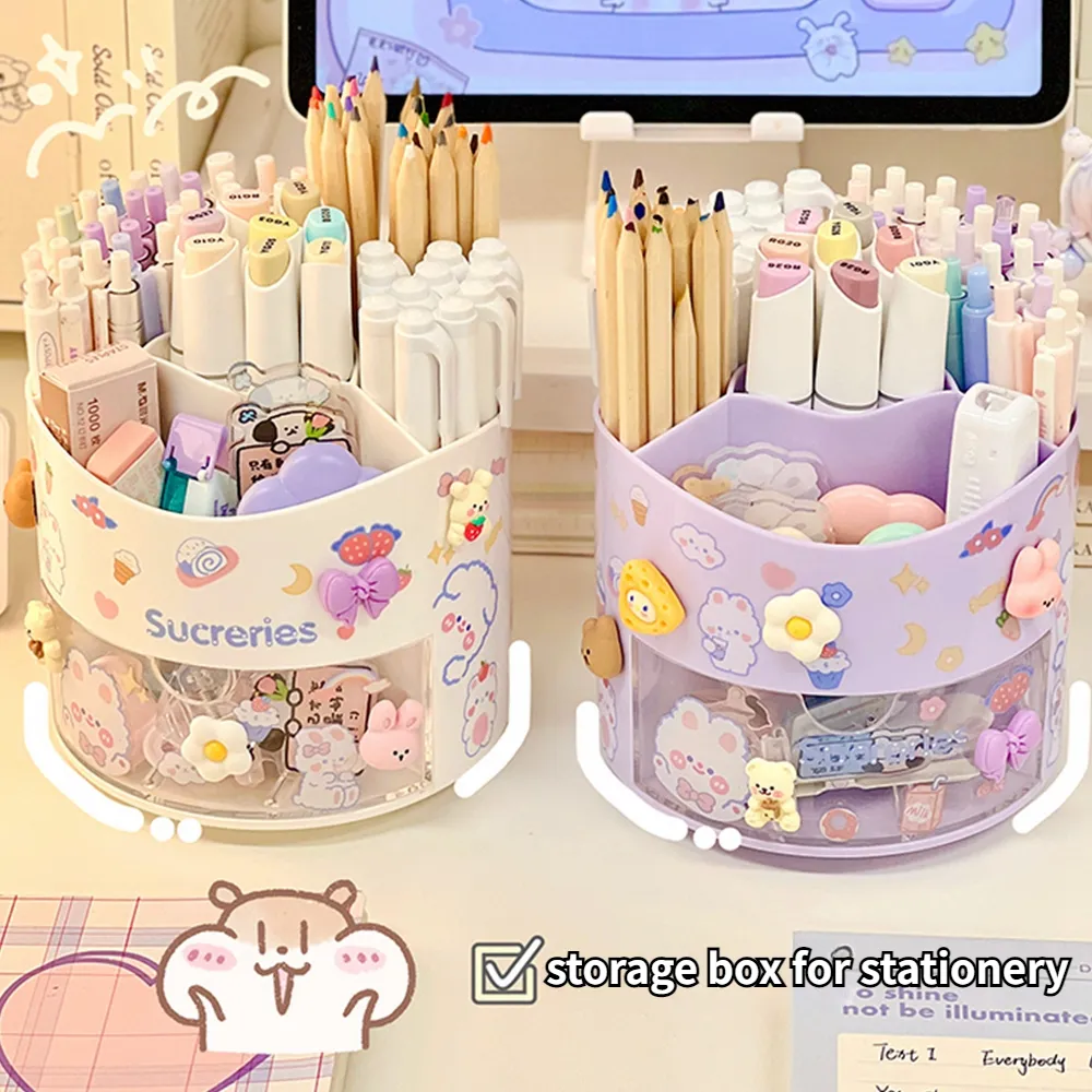 Pencil Box Cute Pen Shop Wholesale Pencil Cases Cute Rotating