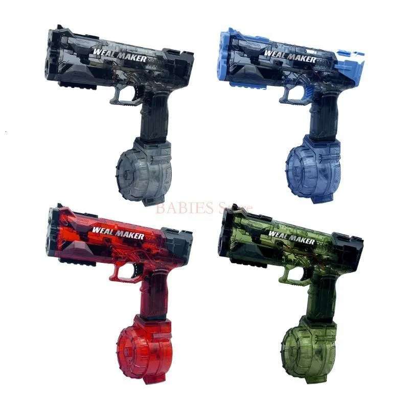 Gun Toys C9GB Handheld Electric Water with Protective Goggles Continuous Firing Children Adult Outdoor Swimming Pool Toy 230808