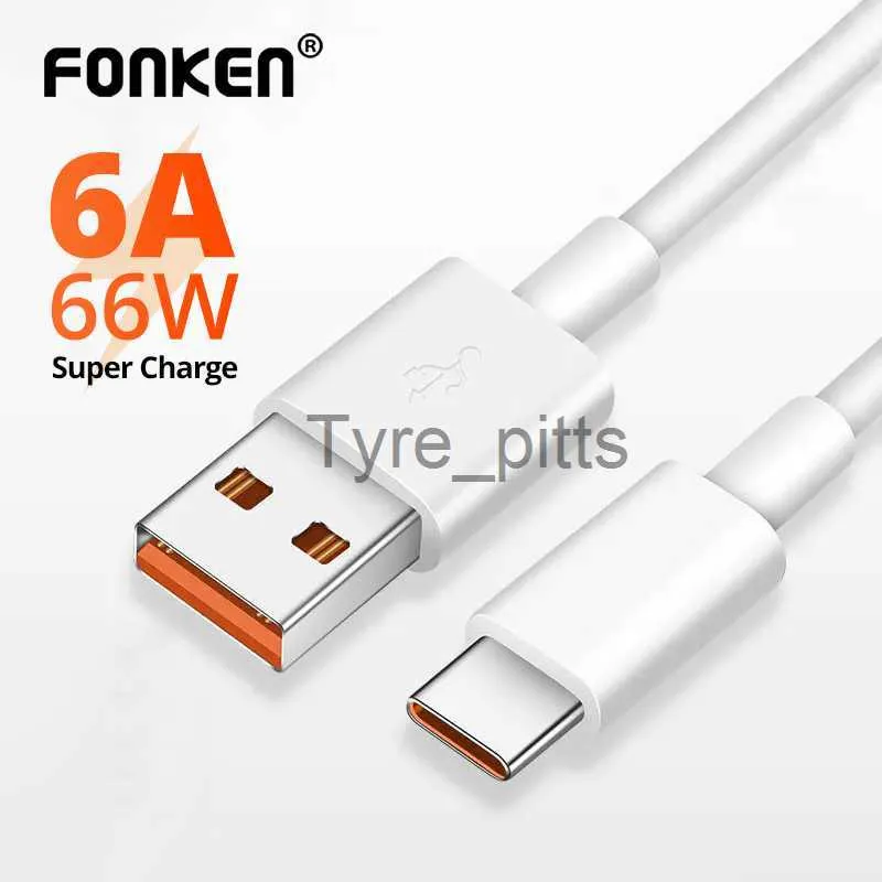 Chargers/Cables 66W 6A USB Type C Cable USB-C Mobile Phone Fast Charging USB C Charger Cable for Samsung Galaxy S8 Huawei Mate 20 USB Data Cord x0804