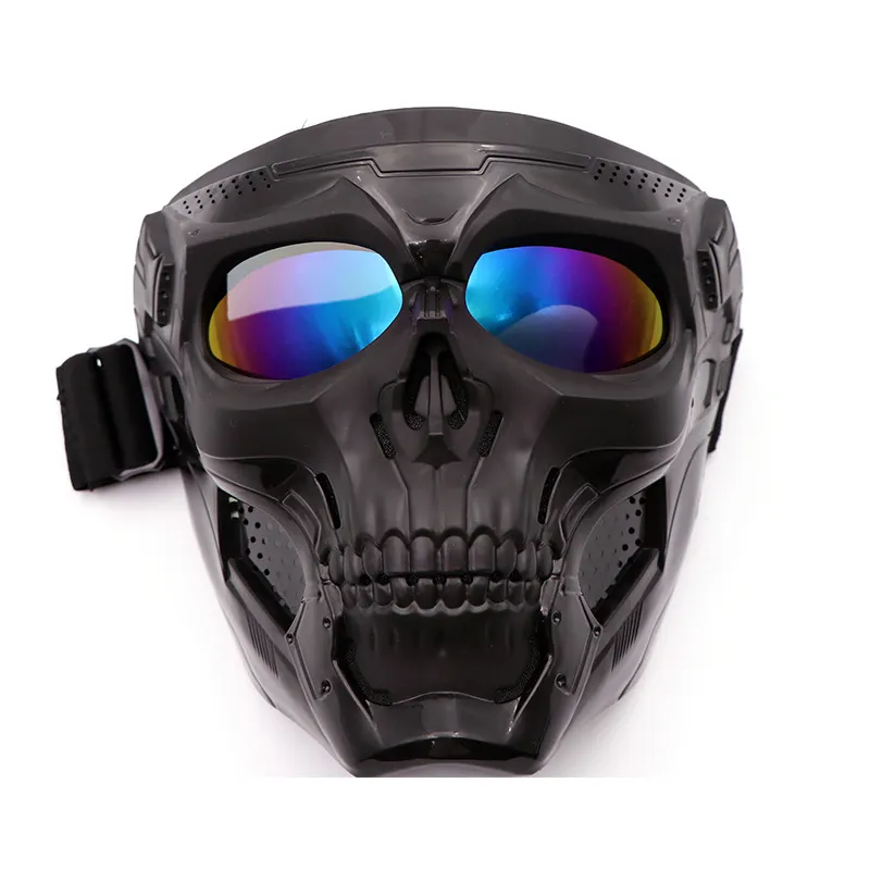 Skull Mask Parabrezza Parabrezza moto Parabrezza Parabrezza Parabrezza antisabbia e resistente ai raggi UV HW89