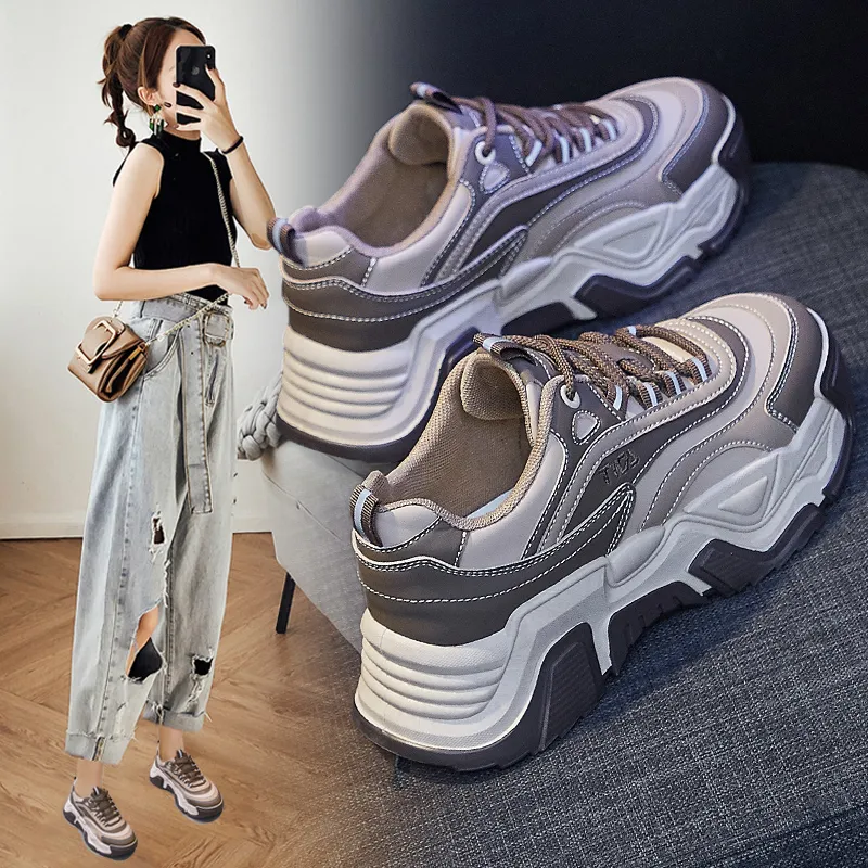 Frauen Mode Turnschuhe Frühling Herbst Neue Outdoor Laufschuhe Anti-skid Tragen-beständig Casual Schuhe Plattform Sneaker Schuhe