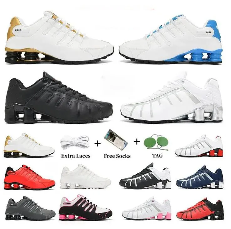 Chaussures de course pour hommes de haute qualité SHOX NZ 3.0 triple blanc argent rouge platine hommes femmes formateurs sport baskets de plein air coureurs jogging chaussure de marche