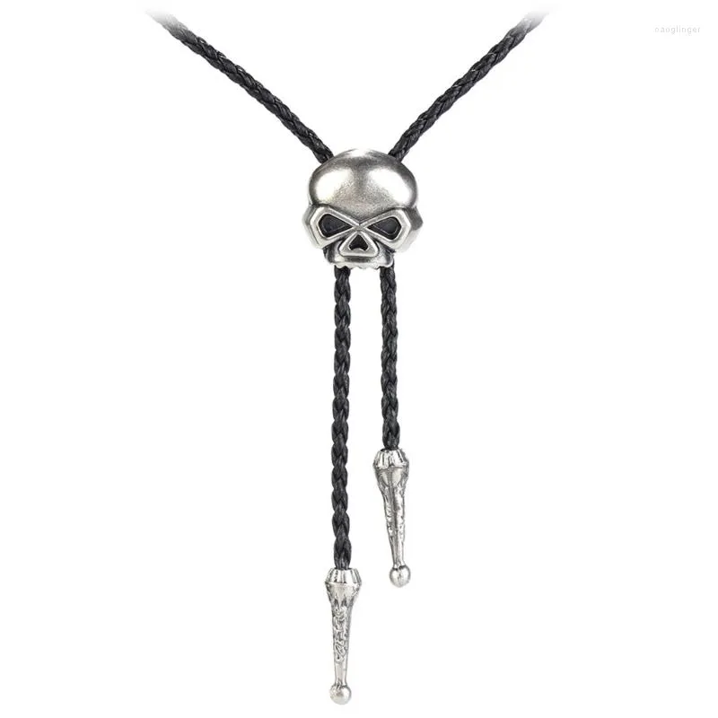 Papillon Western Bolo Tie Deer Skul Vintage Cowboy Collana Cravatta Aquila