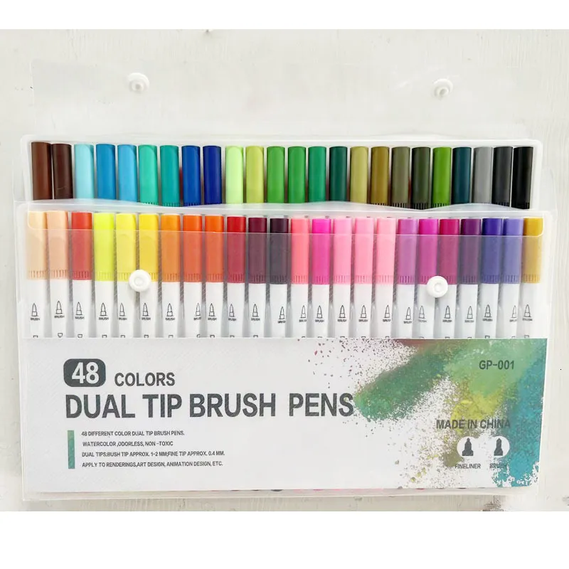 Dual Brush Fine Point And Tip Art Markers 24/36/Ideal For Kids And Adults  Coloring Books, Journals, Planners, Note Taking, And Colored Kits 230803  From Cong05, $22.05