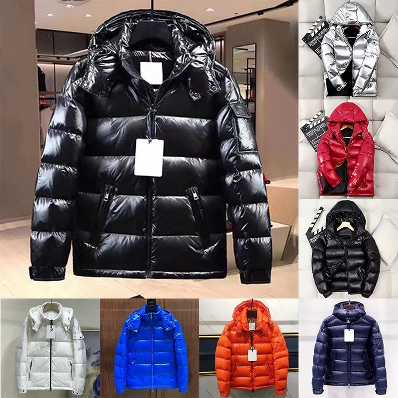 Tasarımcı Mens Puffer Ceketler Downs Tasarımcı Kadın Yastıklı Kapüşonlu Kapüşonlu Dış Giyim Parkas Emzik Rozet Rüzgar Dergisi Giysileri Günlük Ceket