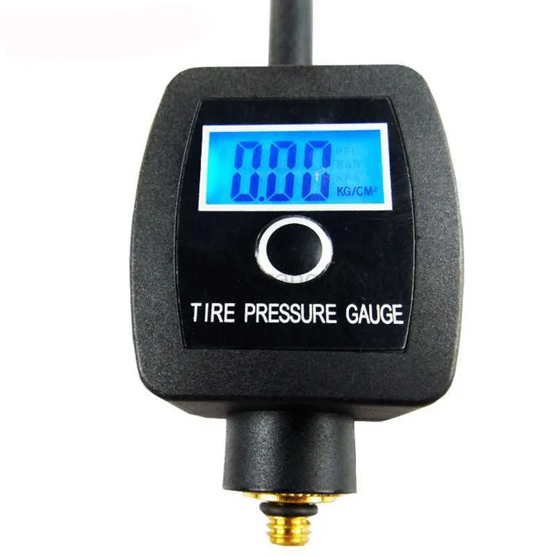 Verktyg 100pm Digital Bicycle Tire Air Pressure Gauge Mini Bike Air Tire Meter Mätning för Presta Valve/Schrader Valve HKD230804