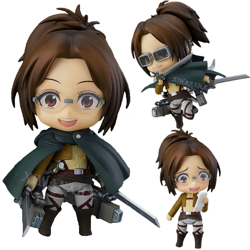 Figurines militaires # 1123 Hange Zoe Attack on Titan Figurine d'anime Hanji Shingeki no Kyojin Figurine d'action # 775 Figurine d'Erwin Smith Poupée à collectionner Jouet 230803