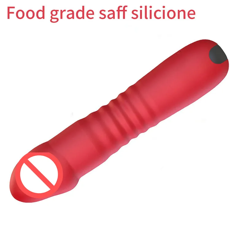 Telescopico Dildo Clitoride G Spot Masturbatore Massaggiatore Vagina Vibratore Spinta Vibratore Per Le Donne