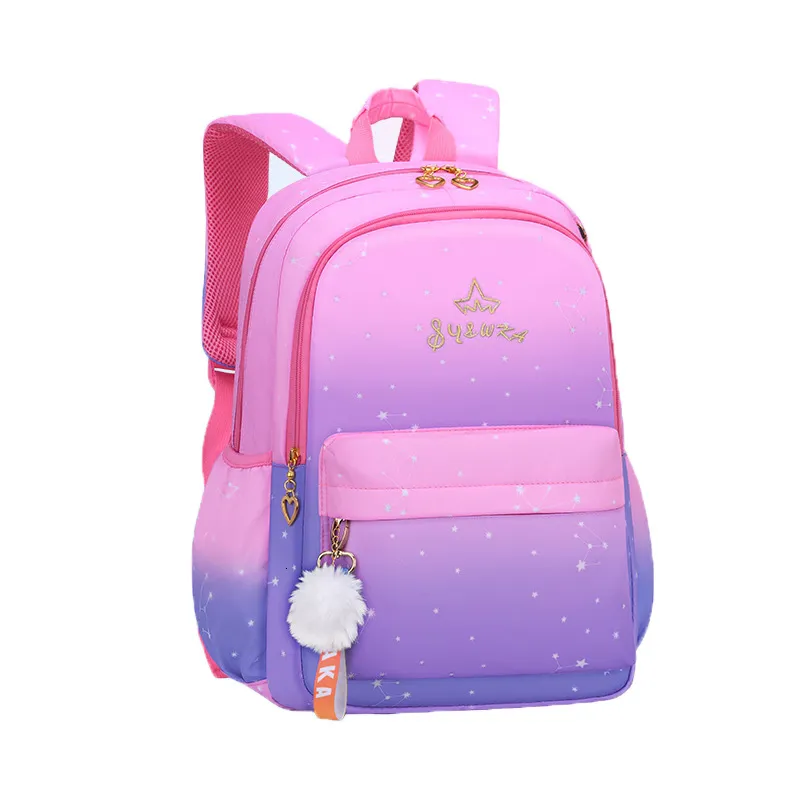 Mochilas Crossten Gradient Cute Girl School Bags à prova d'água Laptop Packs de grande capacidade para estudantes Peso leve 230803