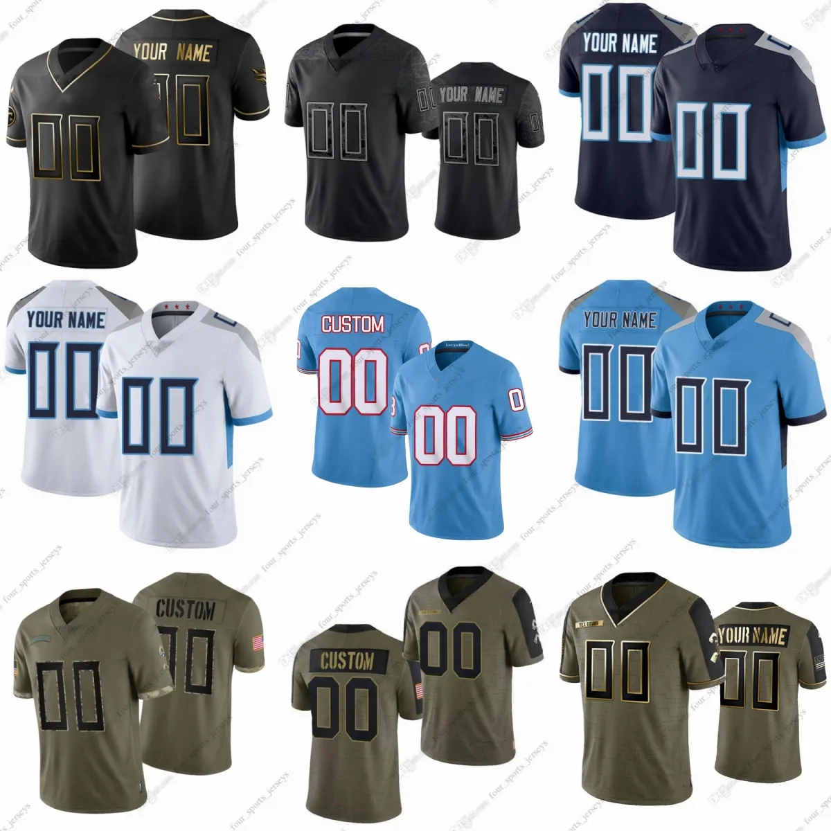 鬼フェード T シャツ テネシー タイタンズ NFL テネシー タイタンズ