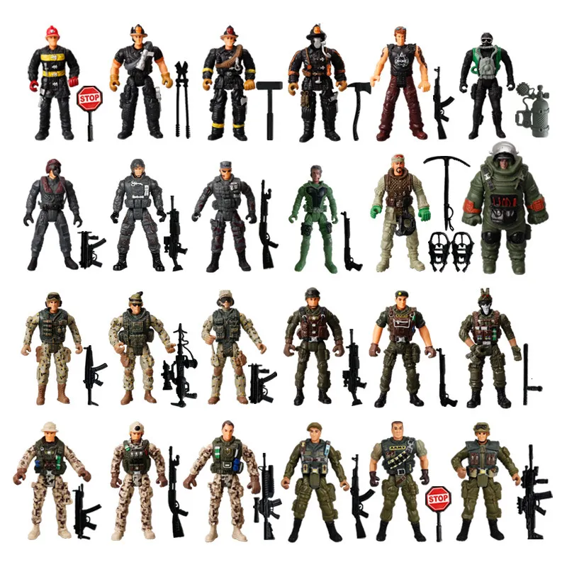 Figurines de soldat de l'armée militaire